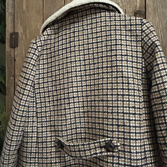 SEZANE BILLY COAT  Ecru Ocher Tiles LINED WOOL BLEND JACKET SIZE 36 - Picture 9 of 16